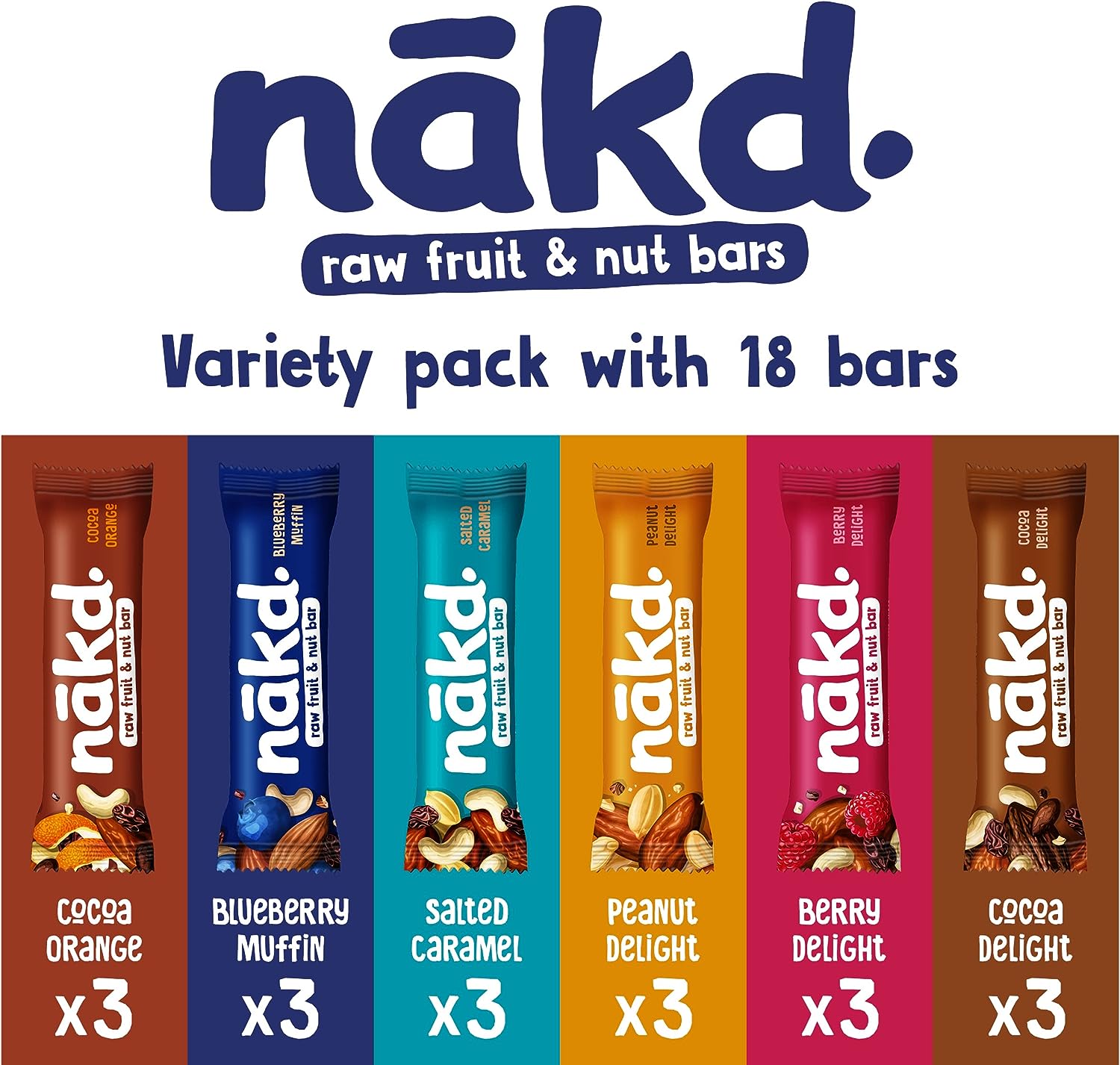 Fruit & Nut Bar Variety Pack 35g x 18 bars - Image 2