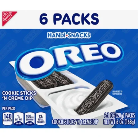 Oreo Handi-Snacks Cookie Sticks ‘N Creme Dip - 6 Pack
