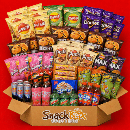 Global Snack Feast Box – 53 Pieces